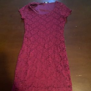 tightly fitted thigh length dress